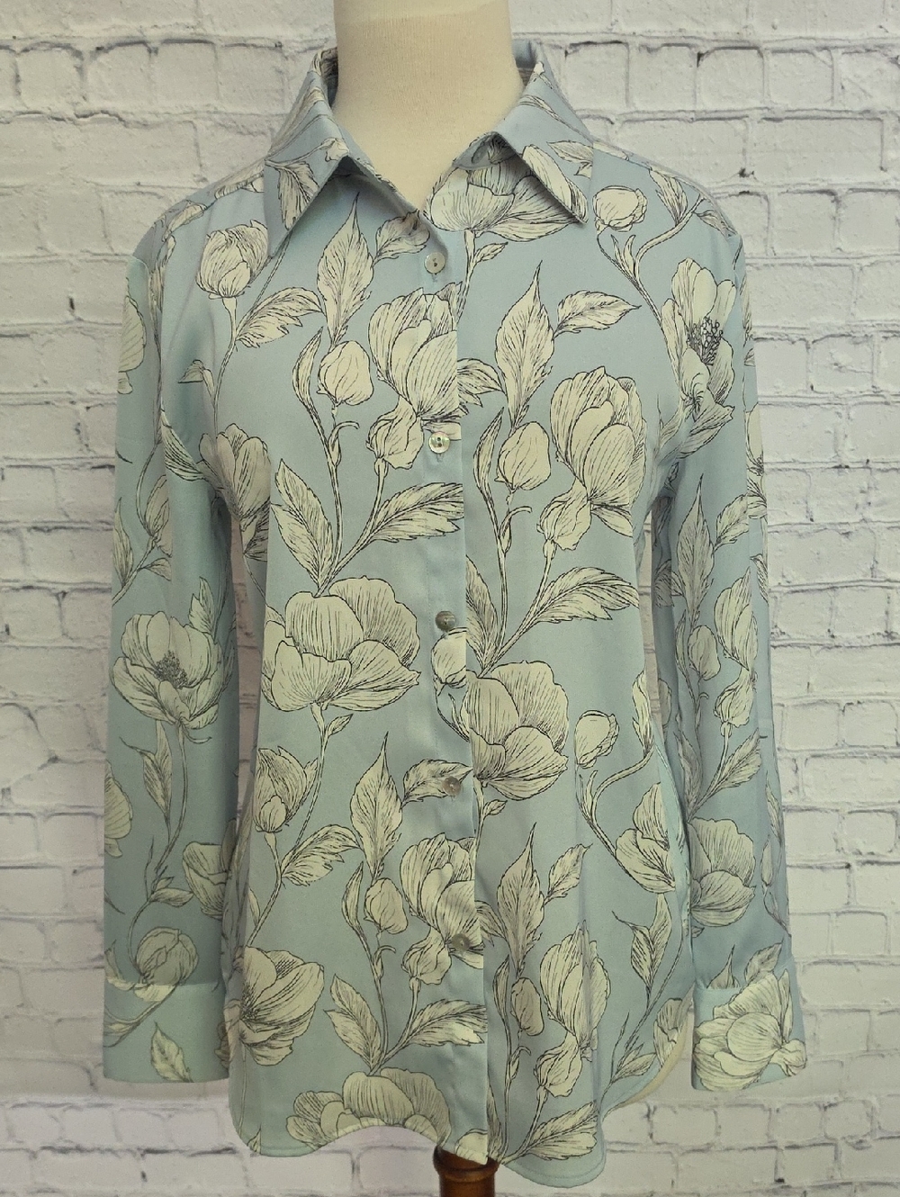 Rachel Zoe Floral Button Down Blouse